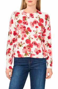 Floral Crewneck Sweater