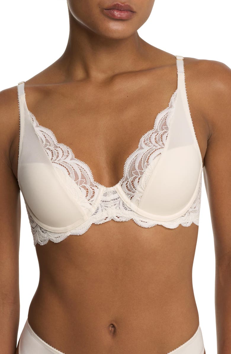 Natori Persuasion Lace Convertible Plunge T-Shirt Bra, Main, color, 