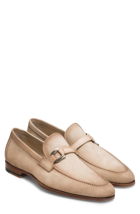 Silvano Buckle Suede Loafer