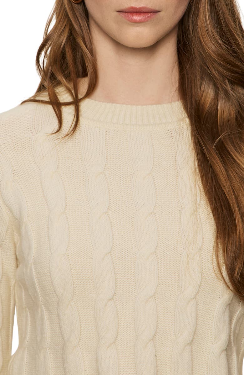 Sanctuary One in a Million Cable Stitch Sweater, Alternate, color, Vanilla White