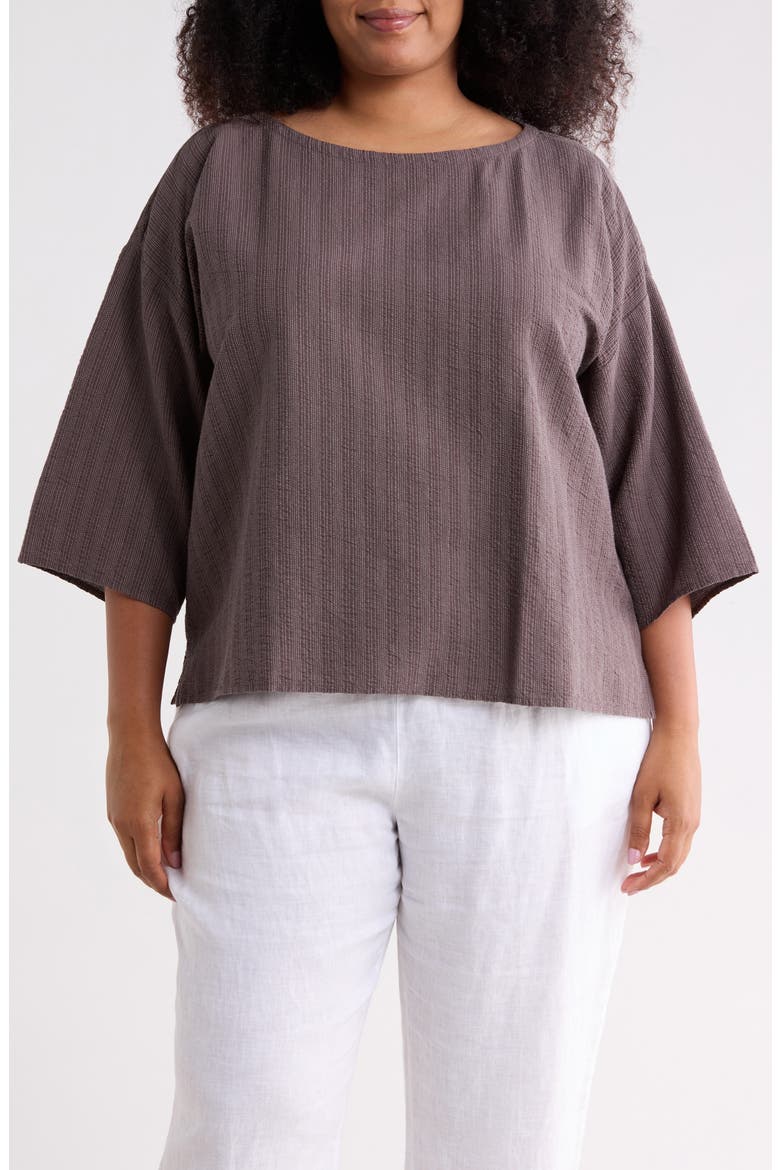 Boxy Short Sleeve Top, Main, color, RYE