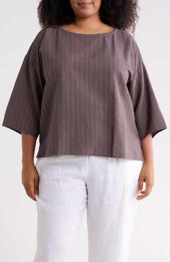 Eileen Fisher Boxy Short Sleeve Top