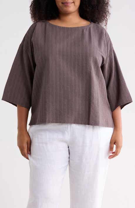 Eileen Fisher Boxy Short Sleeve Top