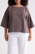 Eileen Fisher Boxy Short Sleeve Top