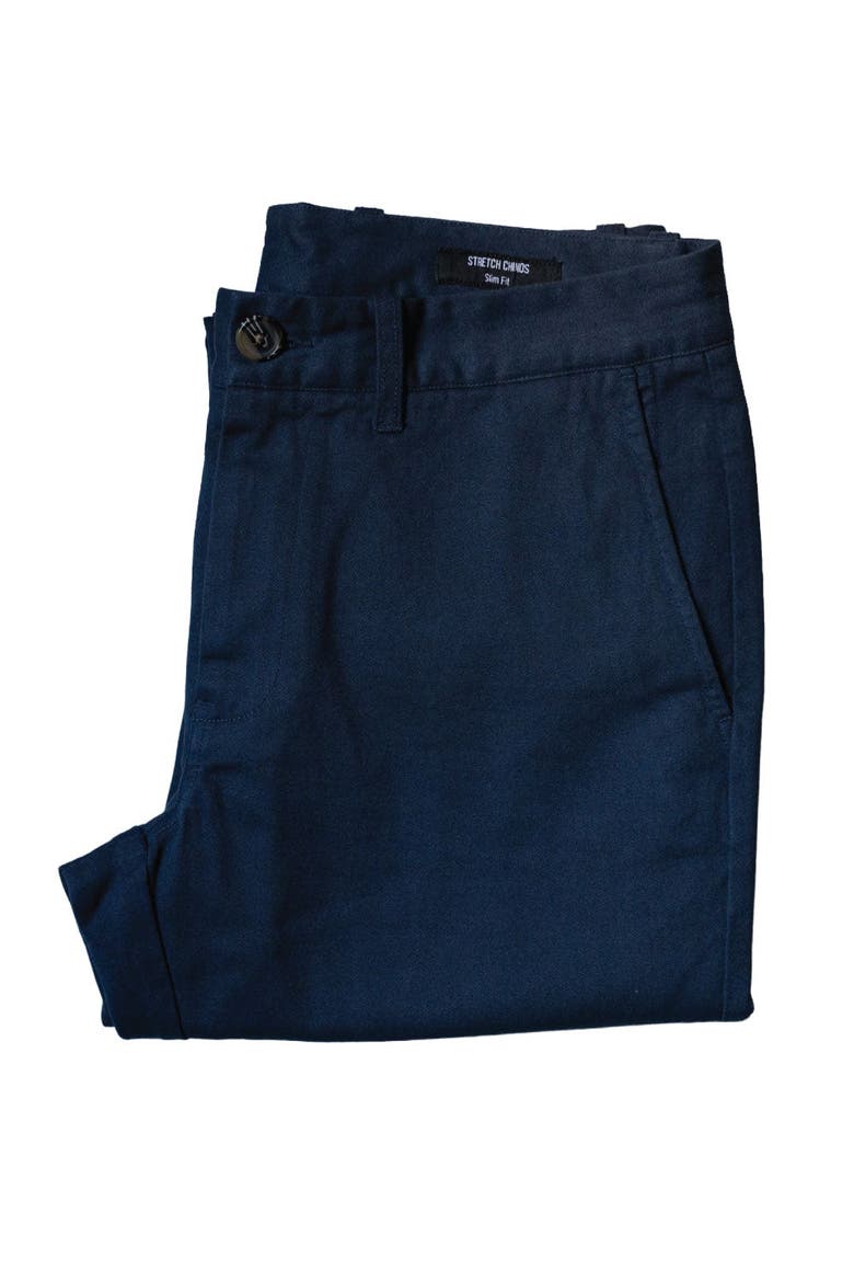 Stretch Chinos Standard Fit, Alternate, color, Navy