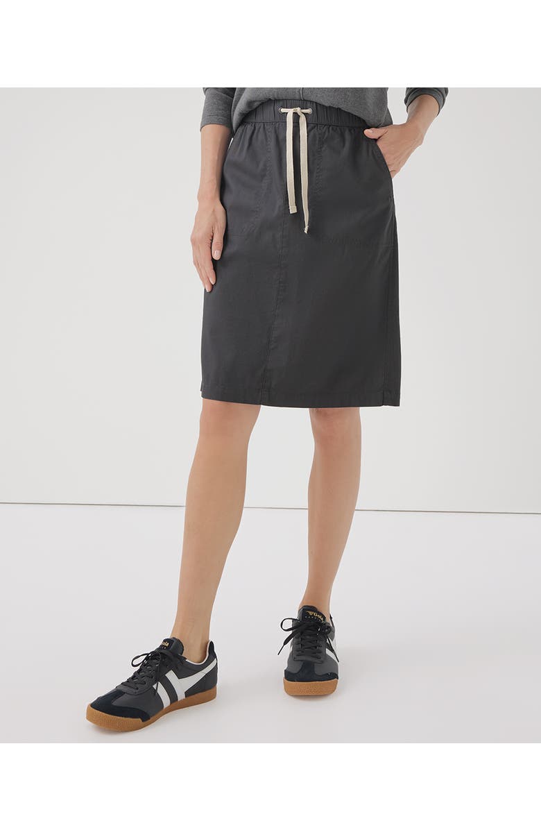 Pact Organic Cotton Daily Twill Skirt, Alternate, color, Storm