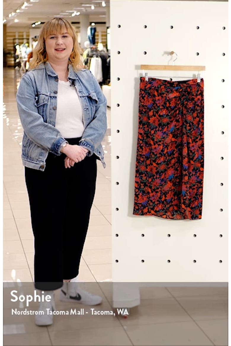 Amber Silk Midi Skirt video