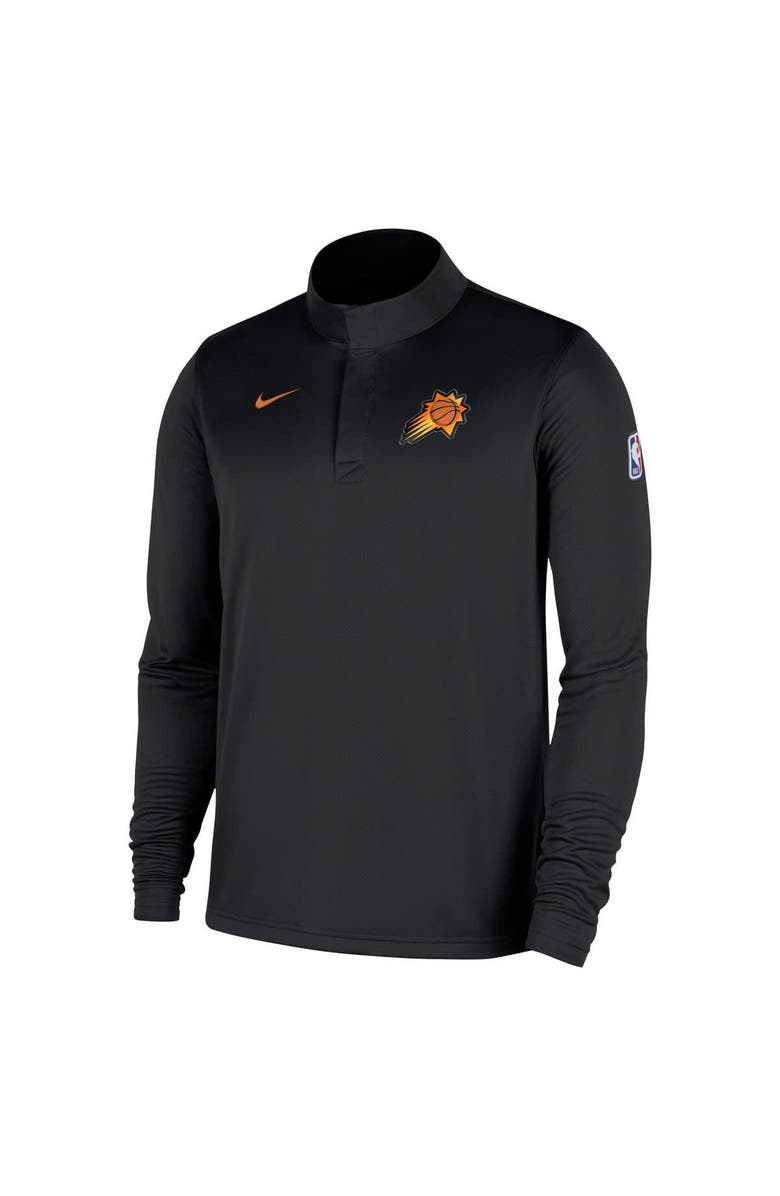 Nike Men's Nike Black Phoenix Suns 2025/26 Authentic Coaches Quarter-Zip Dri-Fit Top, Alternate, color, Black