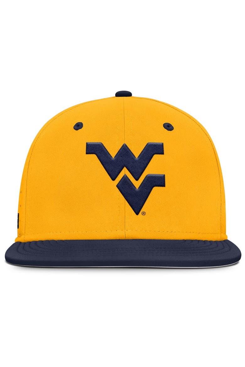 Men's Nike Gold West Virginia Mountaineers On-Field Dugout True Performance Fitted Hat, Alternate, color, Gold