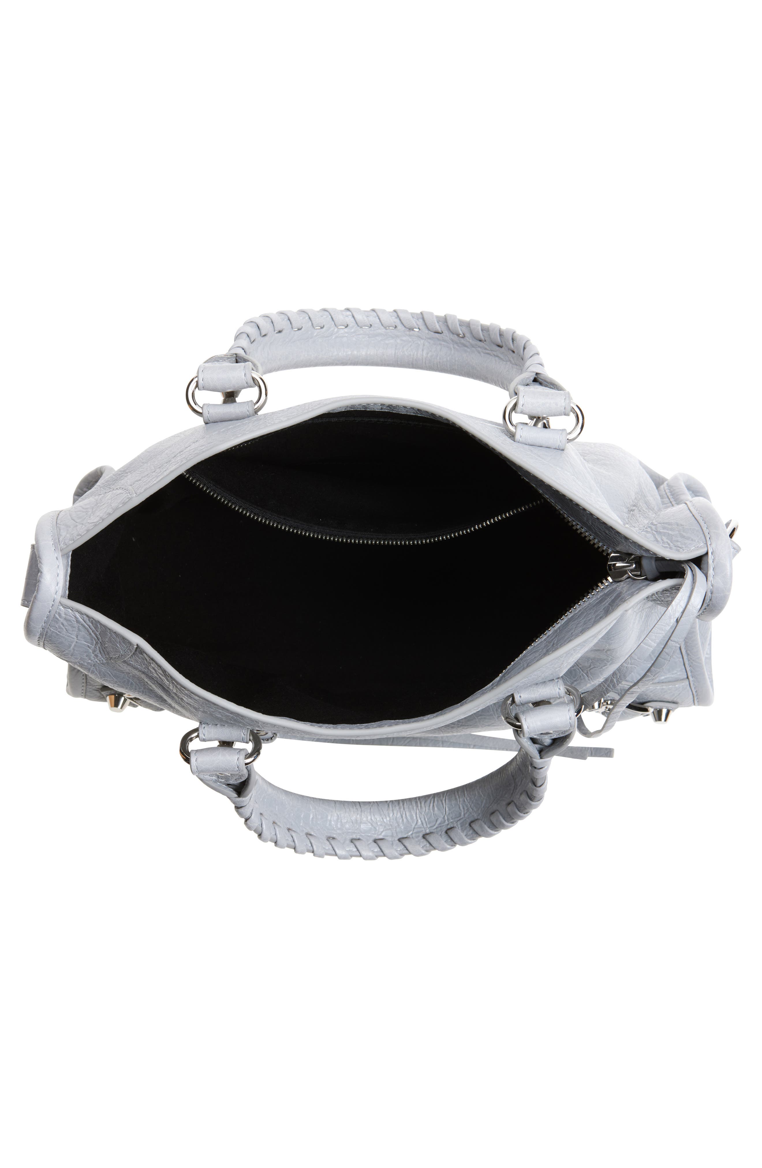 Balenciaga Small Le City Lambskin Leather Handbag, Alternate, color, 1210 Light Grey