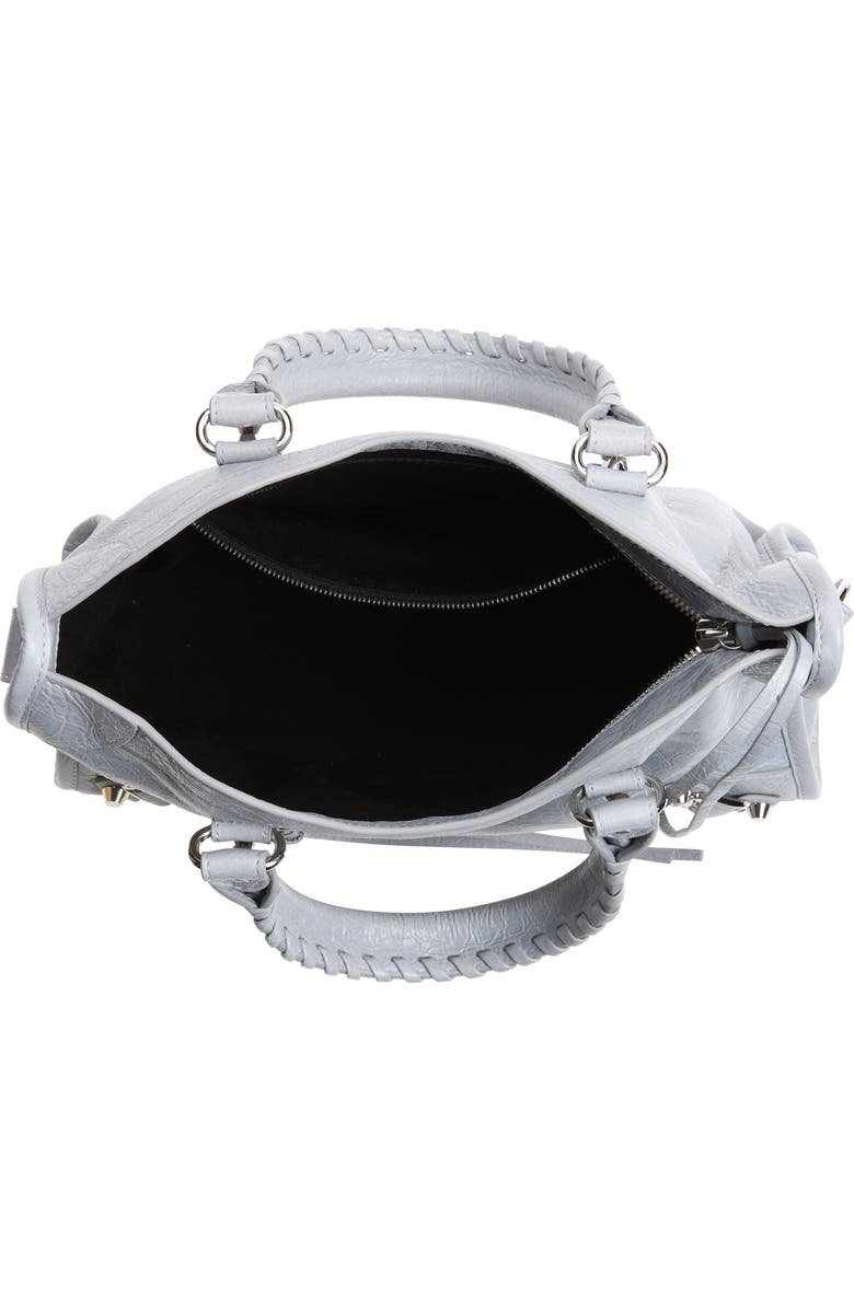 Balenciaga Small Le City Lambskin Leather Handbag, Alternate, color, 1210 Light Grey