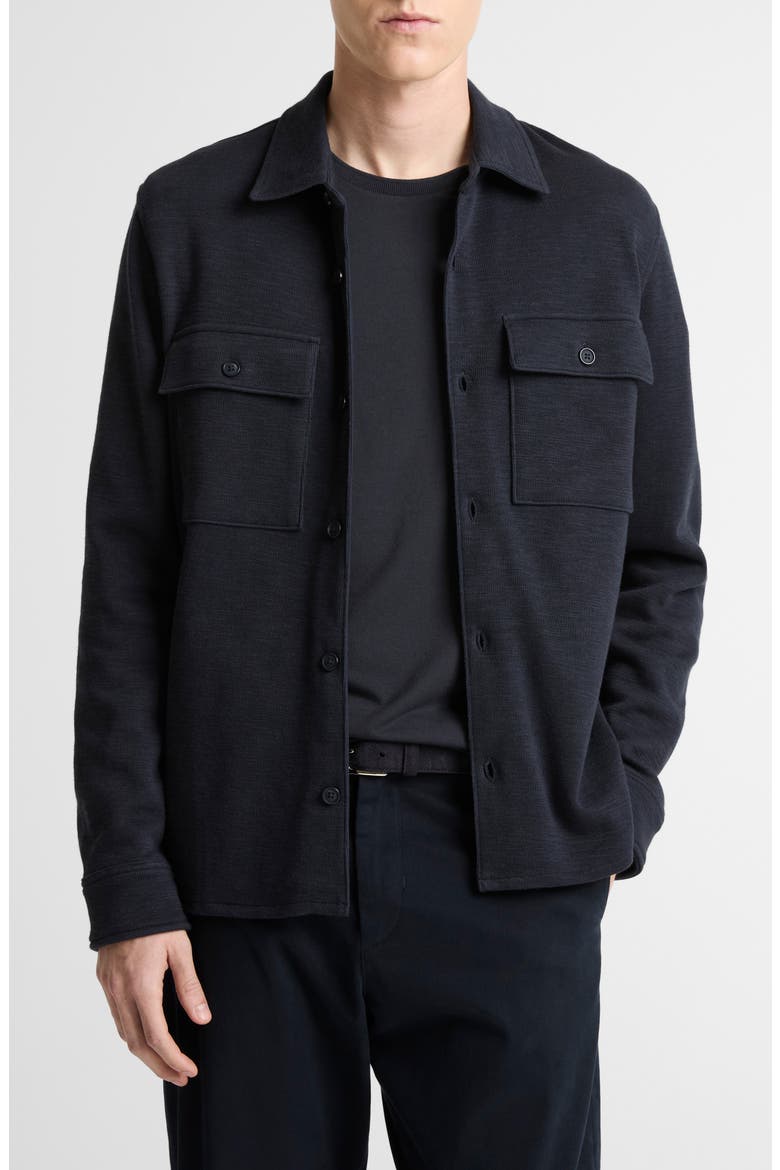 Double Slub Shirt Jacket, Main, color, COASTAL