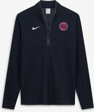 Nike Men's Nike Black New York Knicks  Dri-FIT Victory Quarter-Zip Pullover