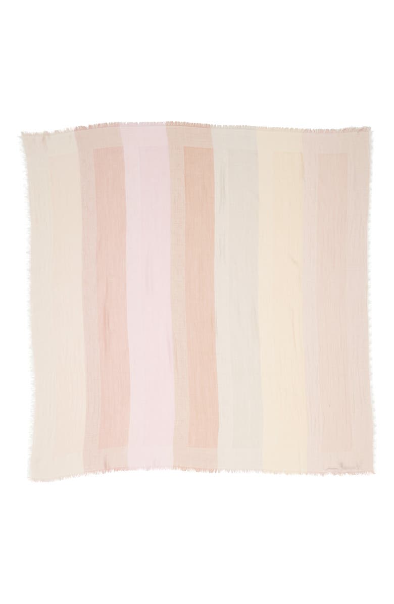 Stella McCartney Monogram Ombré Stripe Scarf, Alternate, color,