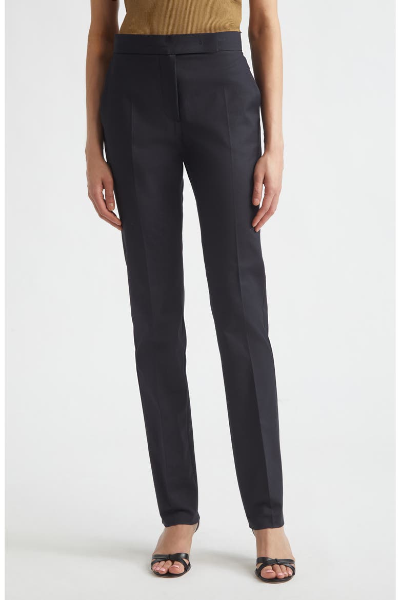 Modino Slim Cut Stretch Cotton Trousers, Main, color, ULTRAMARINE