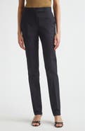 Max Mara Modino Slim Cut Stretch Cotton Trousers