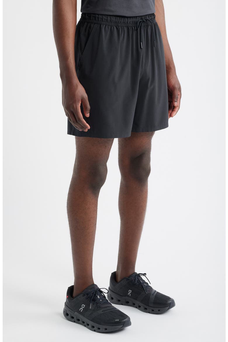Zelstretch 7-Inch Perforated Shorts, Alternate, color, BLACK CAVIAR