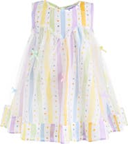 Mimi Tutu Caliora Striped Bow Tulle Dress