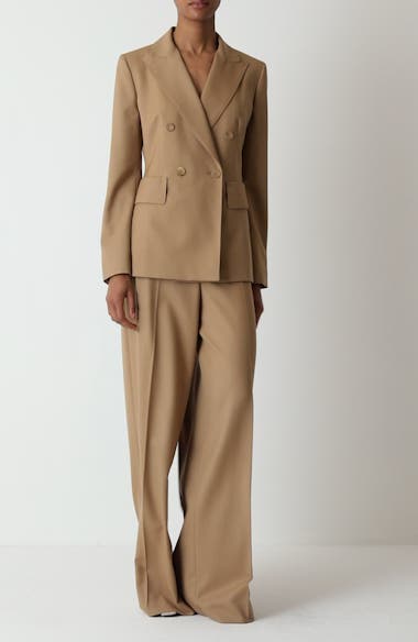 パンツ Max Mara  MAX MARA Senna Trousers Women's Senna wide-leg pants | MAX MARA | 24S