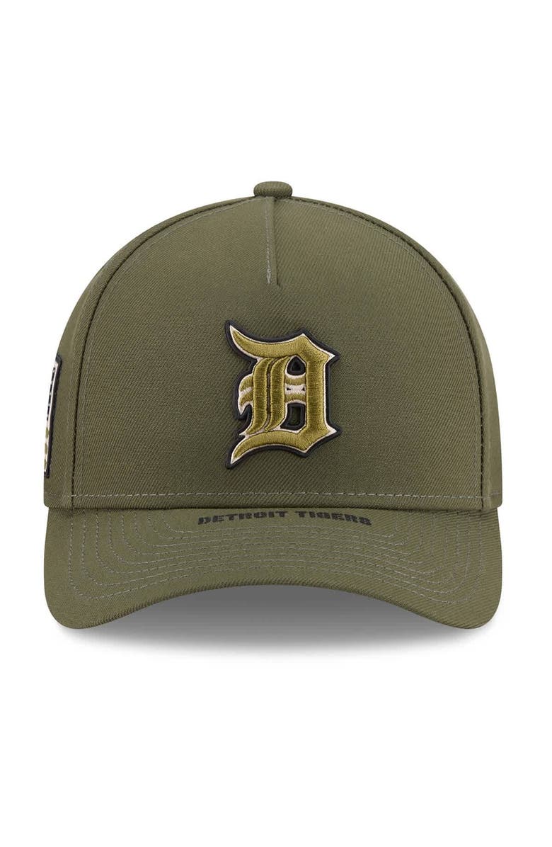 New Era Youth New Era Olive Detroit Tigers 2026 Armed Forces Day 9FORTY M-Crown Adjustable Hat, Alternate, color, Olive