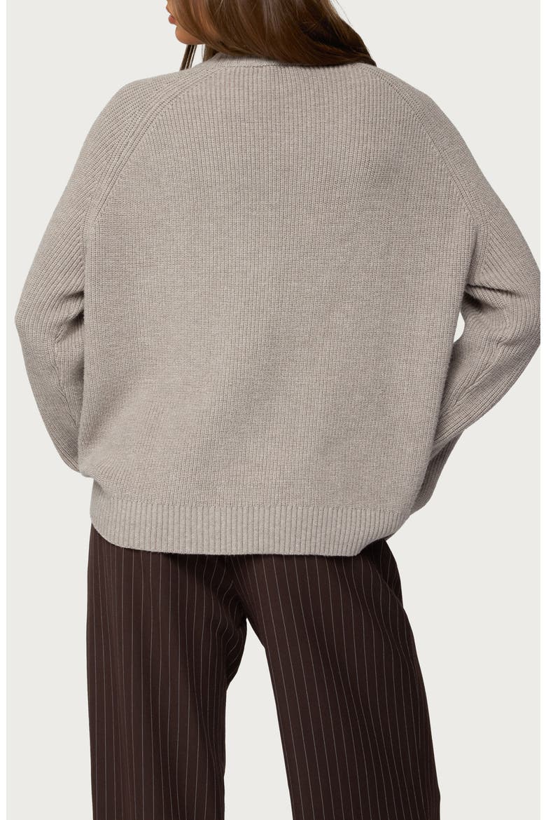Lavonne Oversize Raglan Sweater, Alternate, color, TAUPE