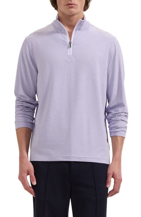 Mélange Quarter Zip Pullover