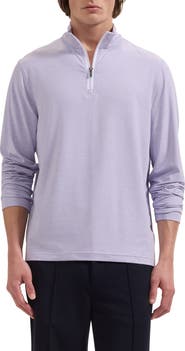 Bugatchi Mélange Quarter Zip Pullover