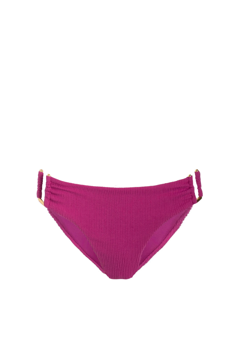 Layla U-Bar Trim Lowrise Hipster Bikini Bottom, Main, color, Plum Texture