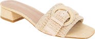 BCBGeneration Camri Buckled Raffia Slide Sandal
