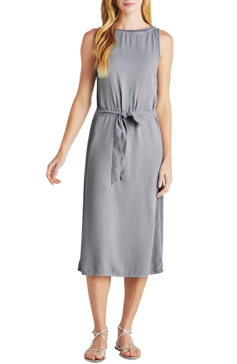 Tommie Sleeveless Side Rib Midi Dress