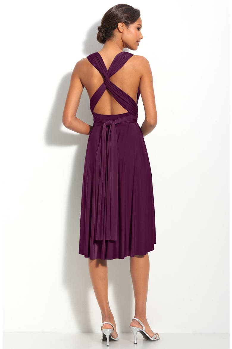 twobirds Convertible Jersey Gown, Alternate, color, PLUM