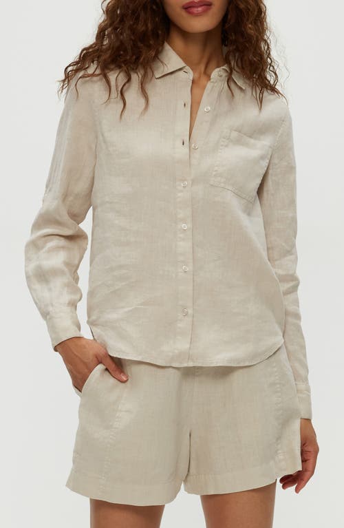 MICHAEL STARS MICHAEL STARS SPENCER LINEN BUTTON-UP SHIRT