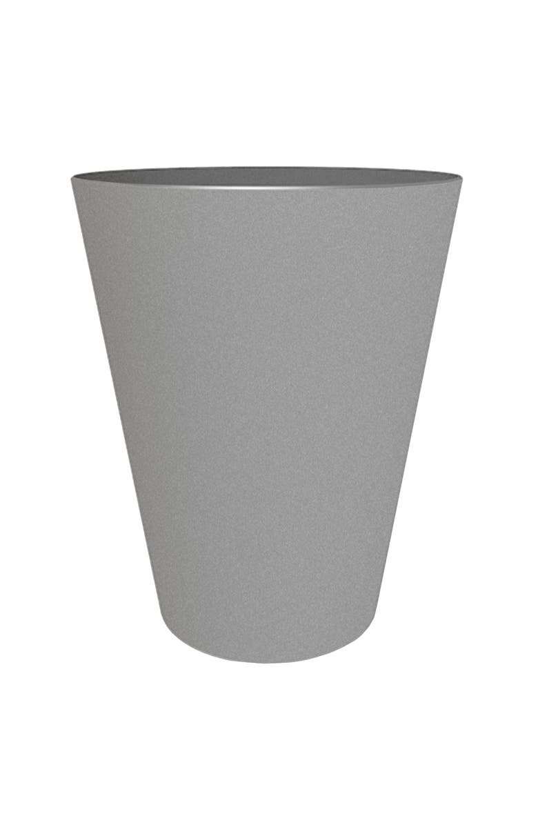 Bloem 14 Inch Tall Finley Tapered Round Planter, Cement, Main, color, Gray