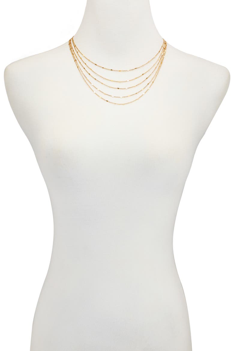 Multi-Layer Boxed Necklace, Alternate, color, GOLD TONE