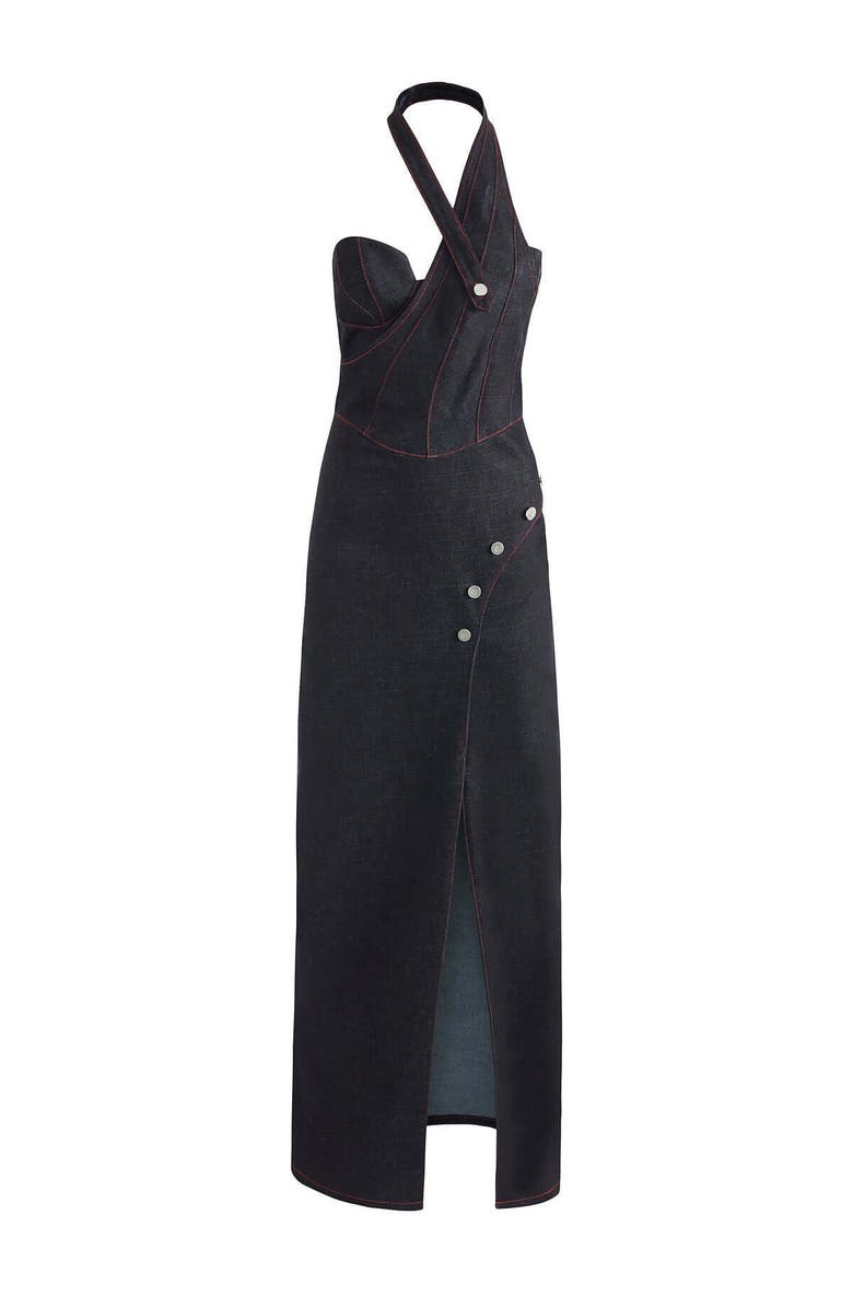 Jendue Davidson Cross Neck Maxi Dress, Main, color, Deep Blue