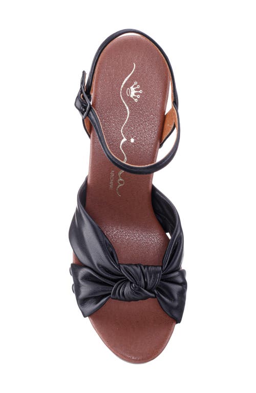 Nina Pop Ankle Strap Platform Sandal In Black