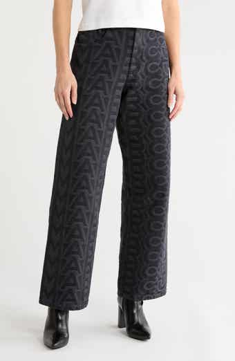 Monogram Wide Leg Jeans