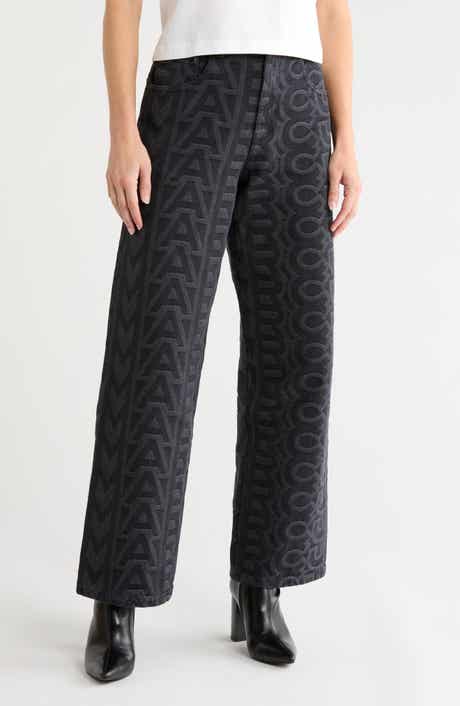 Monogram Wide Leg Jeans