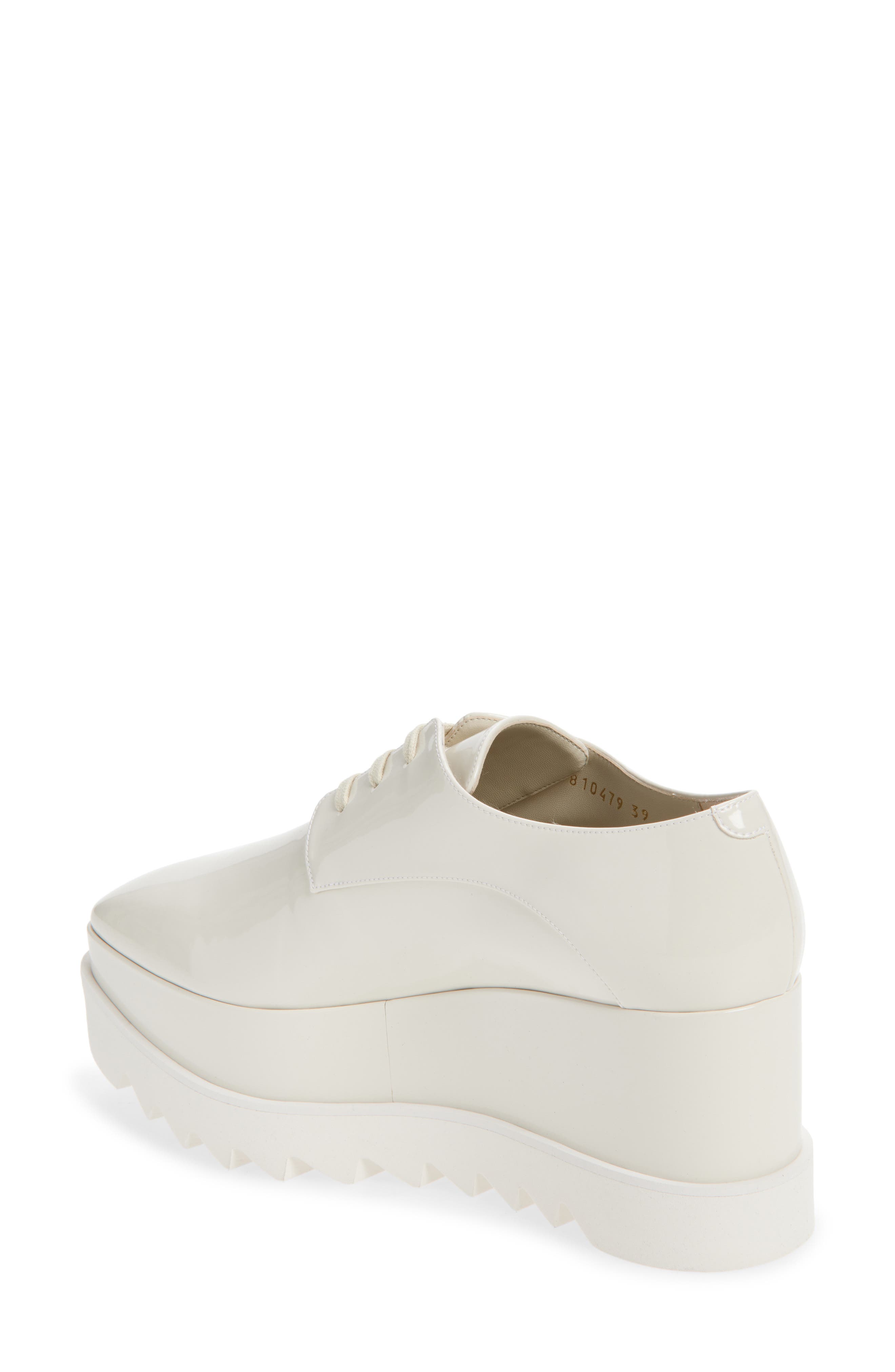 Stella McCartney Sneakelyse Platform Sneaker, Alternate, color, Ivory
