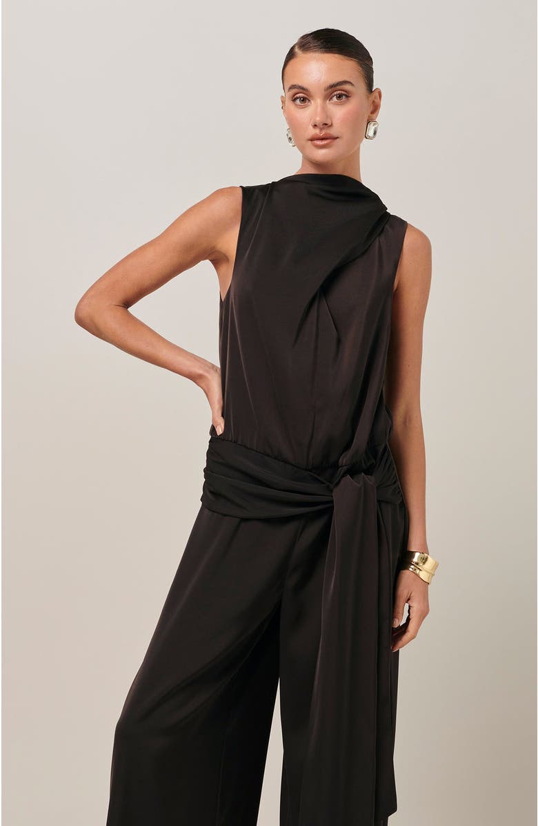 SAVEL Elliana Jumpsuit, Alternate, color, Chocolate
