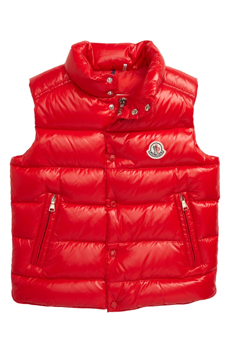 Moncler Tib Water Resistant Quilted Down Vest, Main, color,