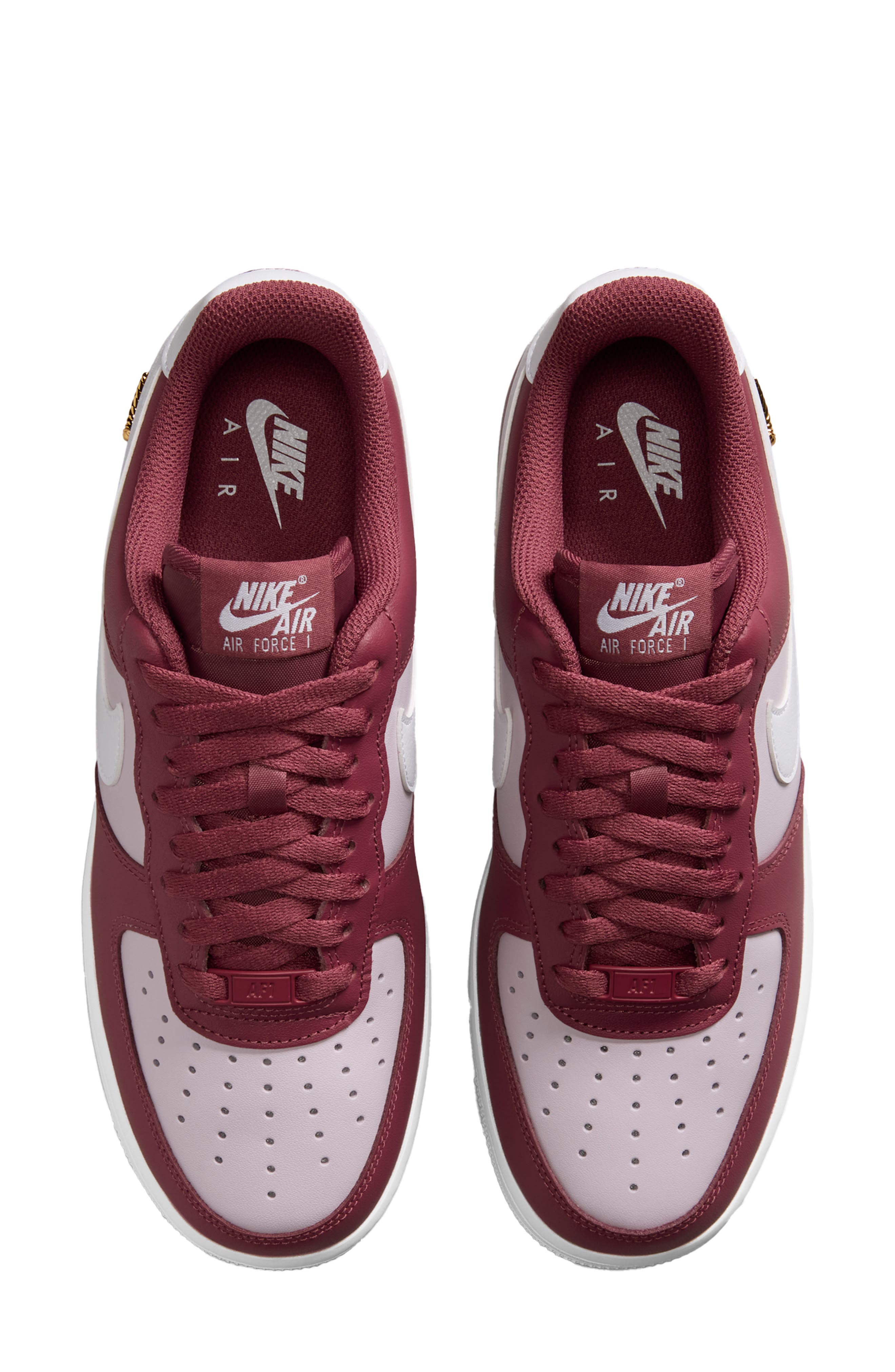 Air Force 1 '07 Basketball Sneaker, Alternate, color, PINK SMOKE/ LILAC/ GOLD/ WHITE