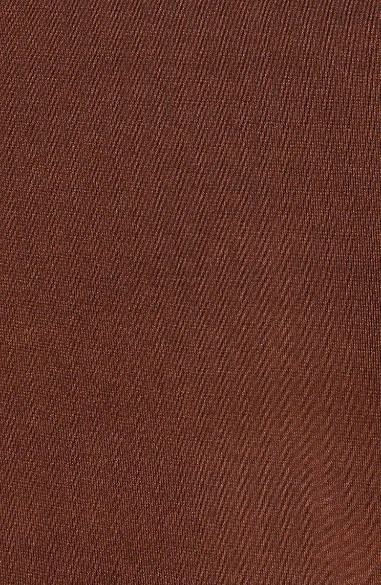 Avec Les Filles Ruched Jersey Dress, Alternate, color, Rum Raisin