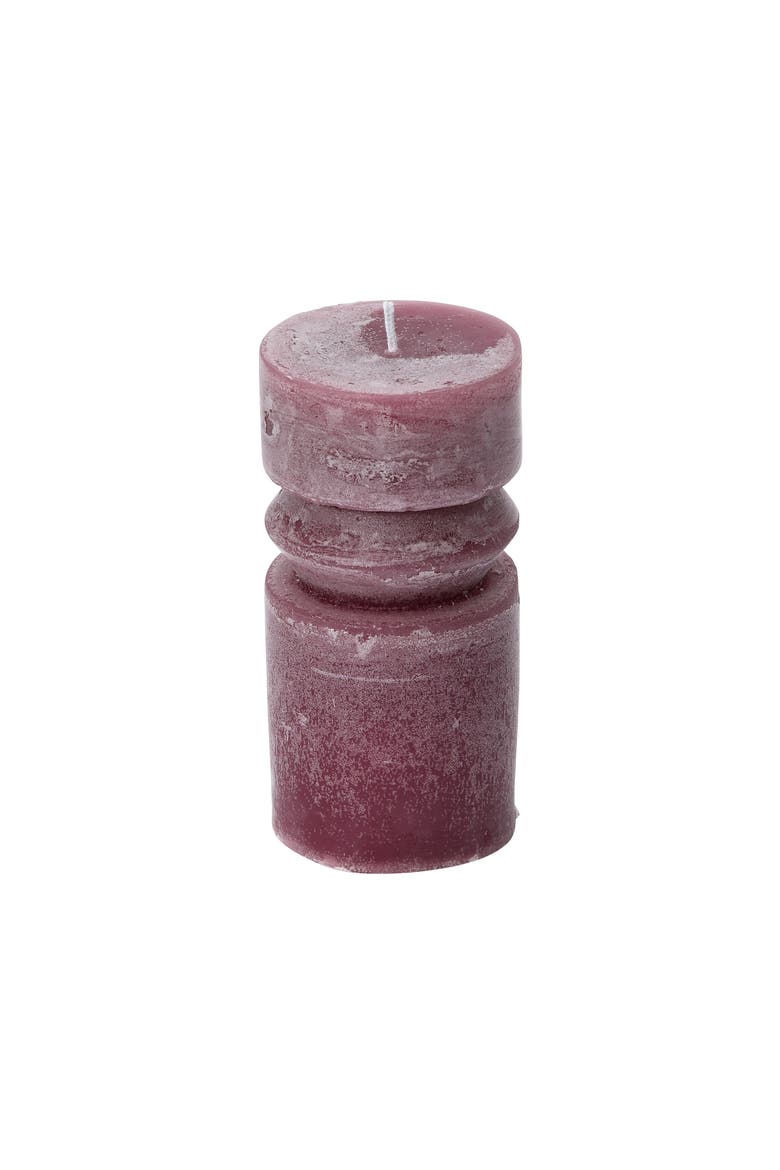 Unscented Pillar Candle, Main, color, Purple