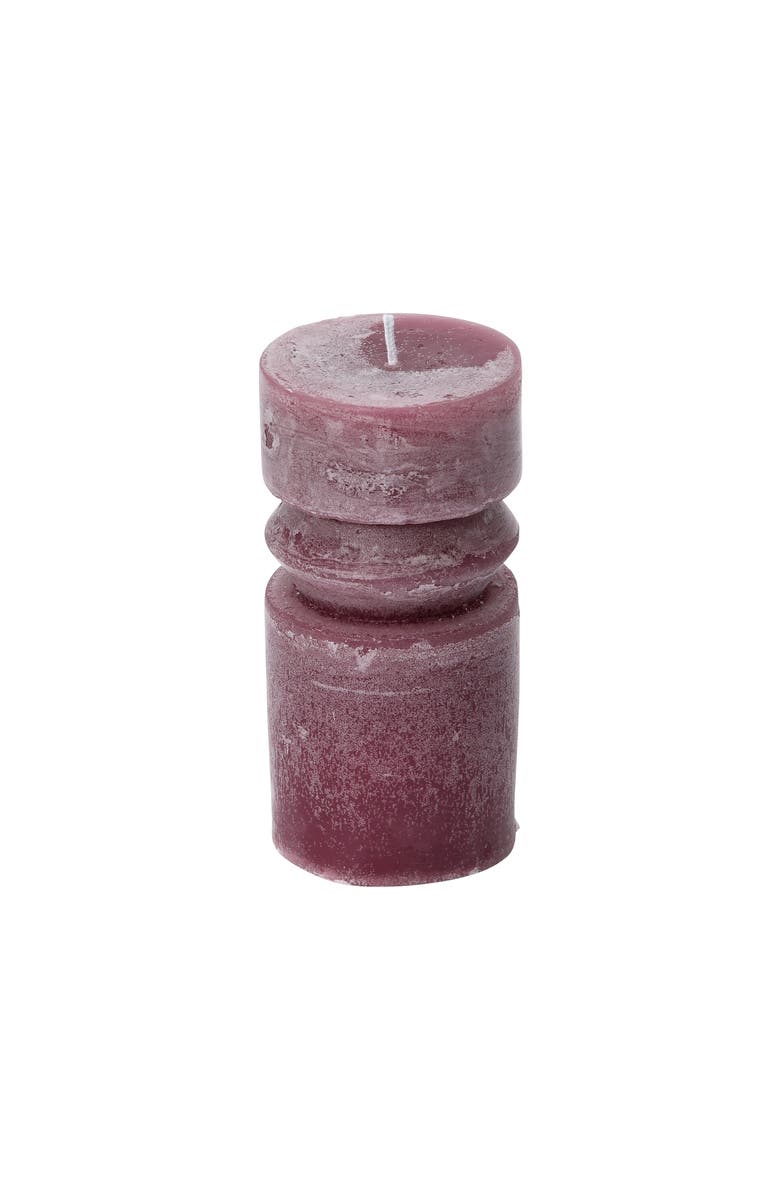 Storied Home Unscented Pillar Candle, Main, color, Purple