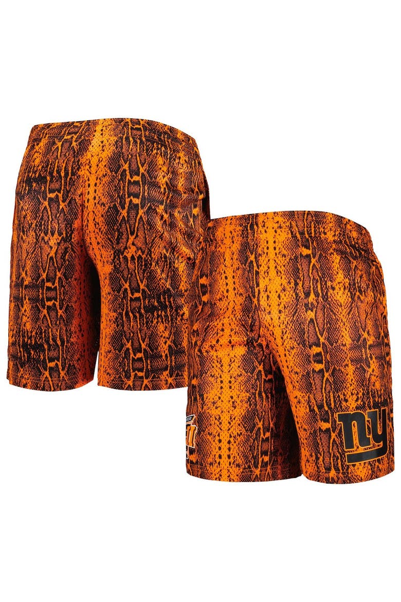 Men's New Era Orange New York Giants Summer Pop Shorts, Alternate, color, Orange