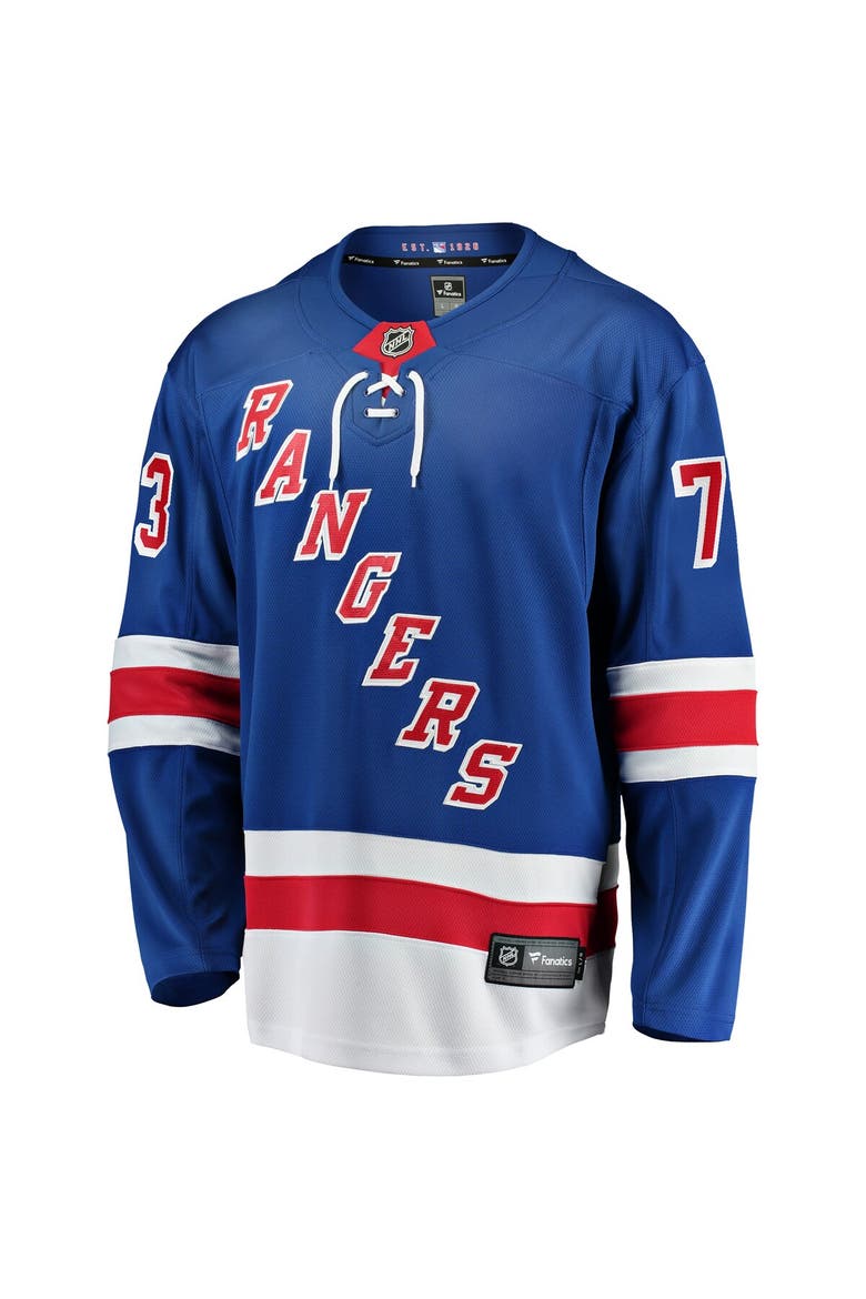 Men's Fanatics Matt Rempe Blue New York Rangers Home Breakaway Jersey, Alternate, color, Blue