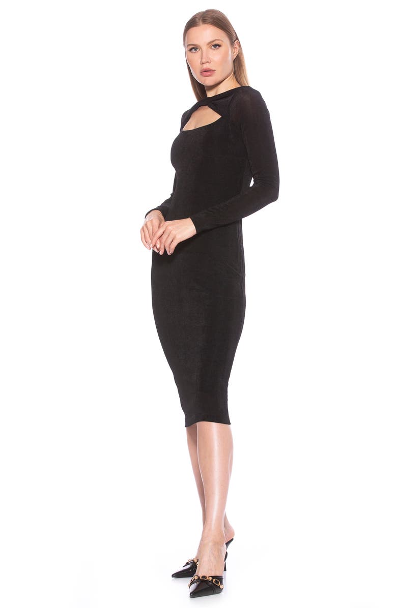 Alexia Admor Tanya Twist Front Cutout Midi Dress, Alternate, color,