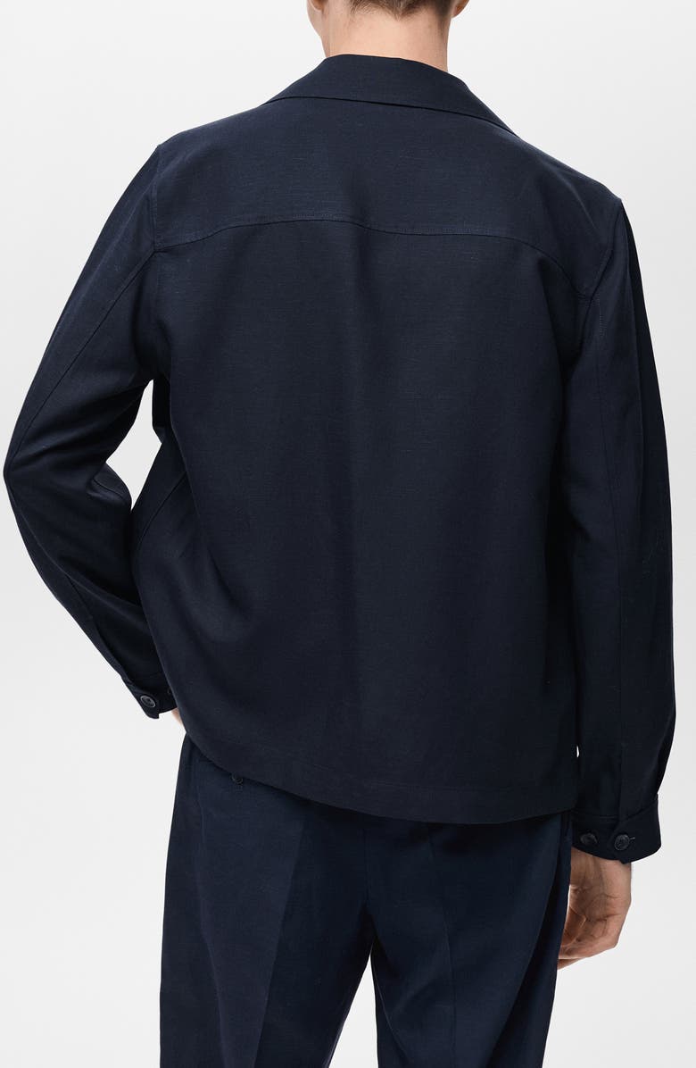 MANGO Tencell<sup>®</sup> Lyocell & Linen Shirt Jacket, Alternate, color,