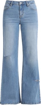 Bayeas Mid Rise Wide Leg Jeans